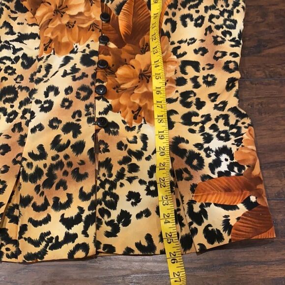 vtg dj & co cheetah leopard print tank top vtg size 16 please check measurements - Picture 7 of 7